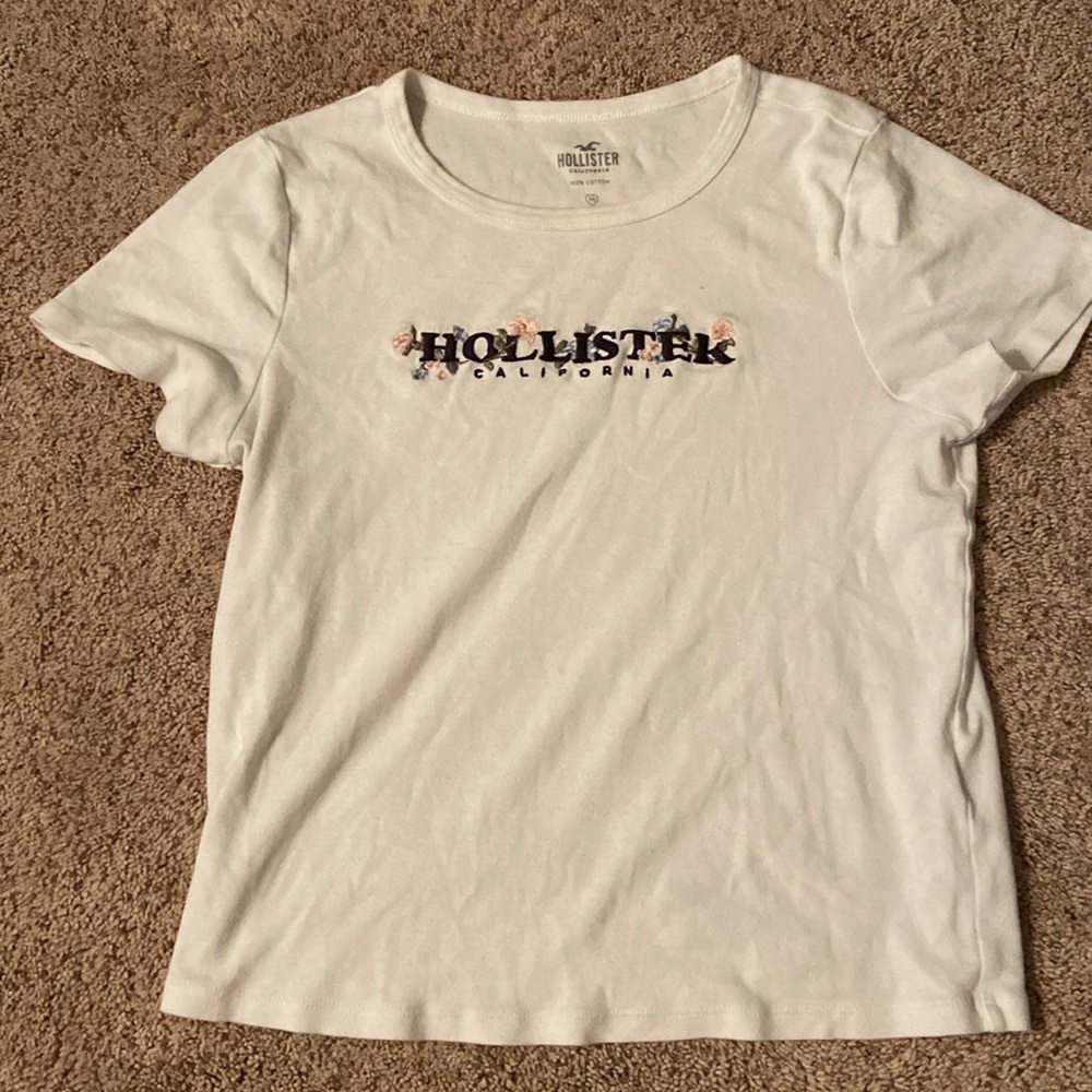 Hollister embroidered baby tee